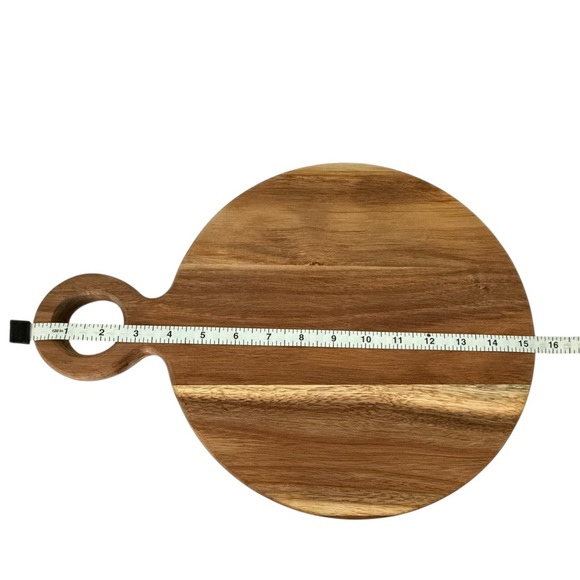 Rustic Round Wood Cutting Board - Picture 3 of 6